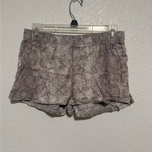 PINK Victoria's Secret Snake Pattern Pajama Shorts - Taupe
